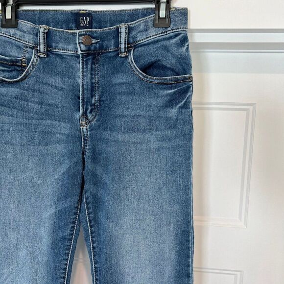 GAP Denim Jeans Boys Size 16 Blue Wash Slim Stretch Adjustable Waist Jeans - Picture 3 of 7